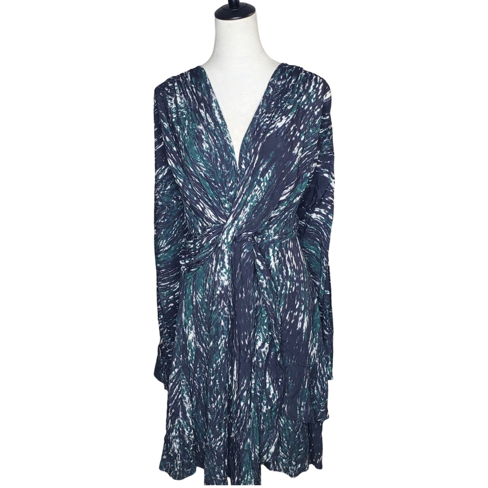 Refinity City Chic Twist Tracks Plus Size Midi Dress